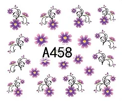 Floral Geometric Nail Decal Range A457-468