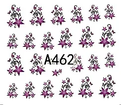Floral Geometric Nail Decal Range A457-468