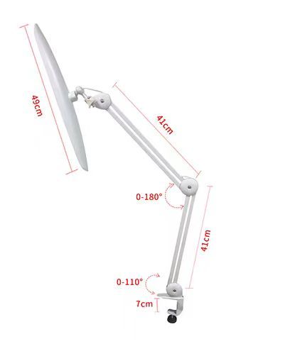 Long Arm Folding Table Lamp 10W