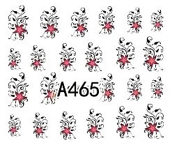 Floral Geometric Nail Decal Range A457-468