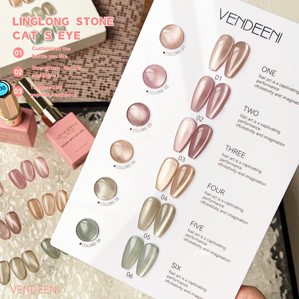 Vendeeni Linglong Stone Cat Eye Gel Polish 15ml