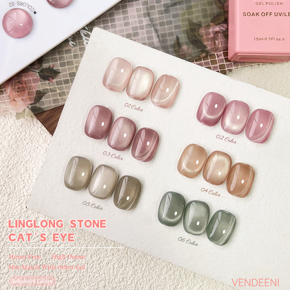 Vendeeni Linglong Stone Cat Eye Gel Polish 15ml