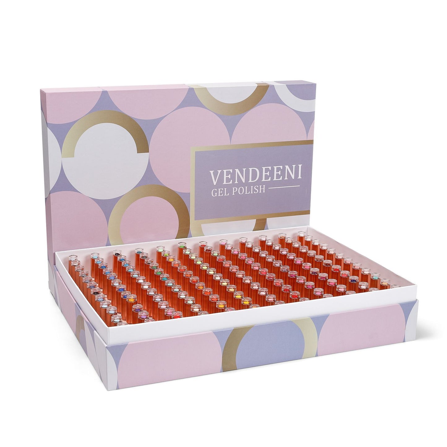Vendeeni 144 colors Gel Polish set with a color chart