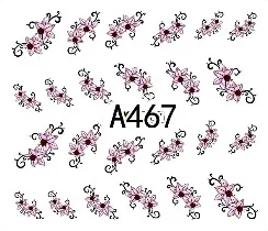 Floral Geometric Nail Decal Range A457-468