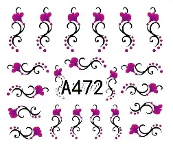 Floral Geometric Nail Decal Range A469-480