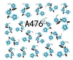 Floral Geometric Nail Decal Range A469-480