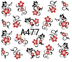 Floral Geometric Nail Decal Range A469-480