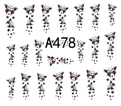 Floral Geometric Nail Decal Range A469-480