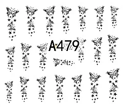 Floral Geometric Nail Decal Range A469-480
