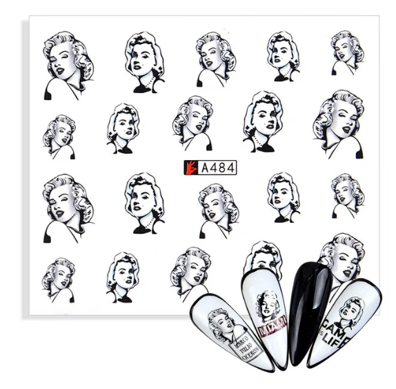 Fashion Nail Decal Range A481-490