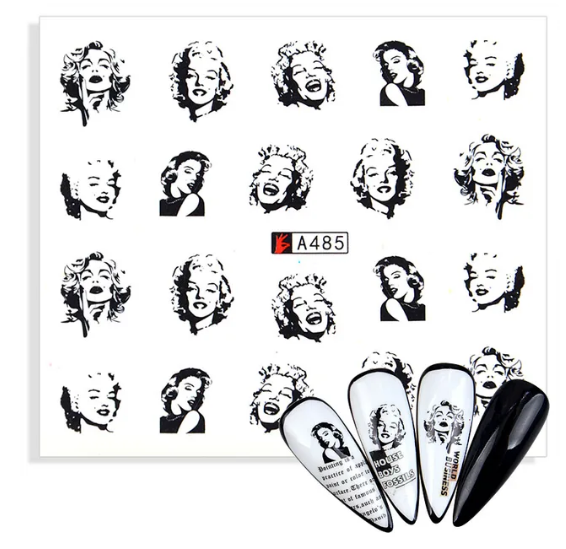 Fashion Nail Decal Range A481-490