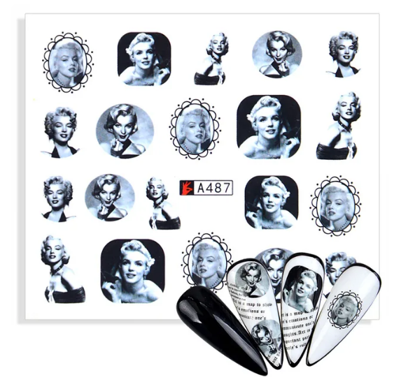 Fashion Nail Decal Range A481-490