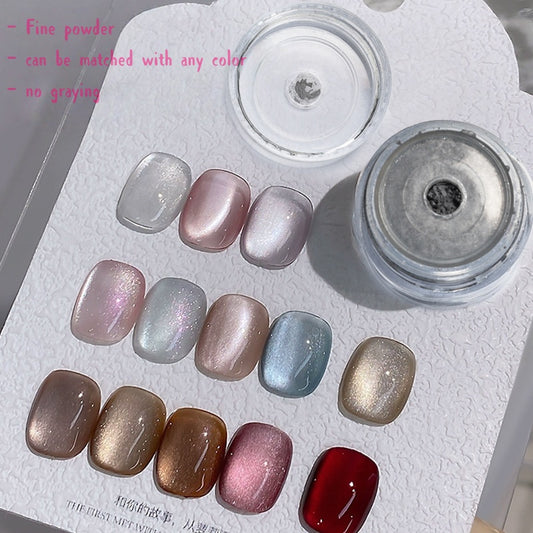 porcelain white cat's eye powder