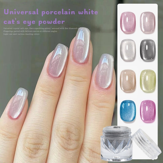 porcelain white cat's eye powder