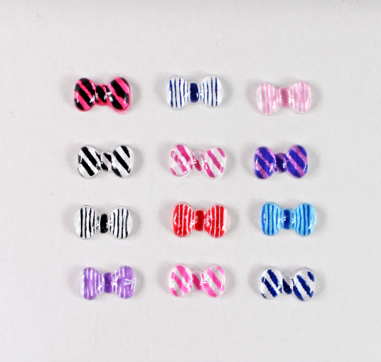 Bow Resin Nail Art Decoration 10 pcs