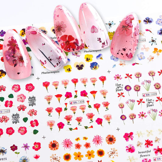 Floral Nail art decal