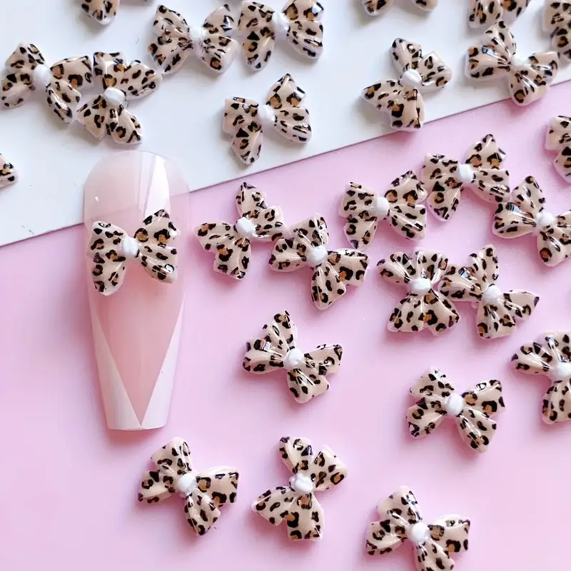 Bow Resin Nail Art Decoration 10 pcs