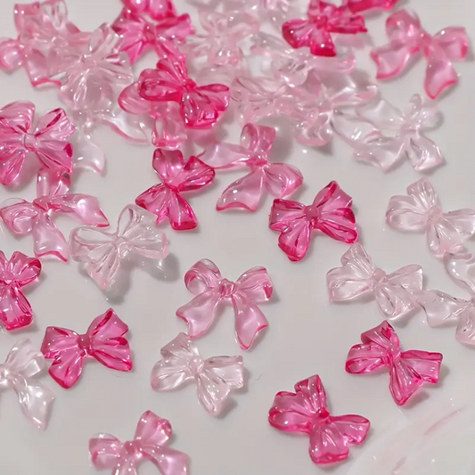 Bow Resin Nail Art Decoration 10 pcs