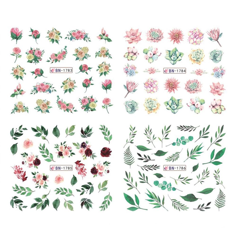 Floral Nail art decal