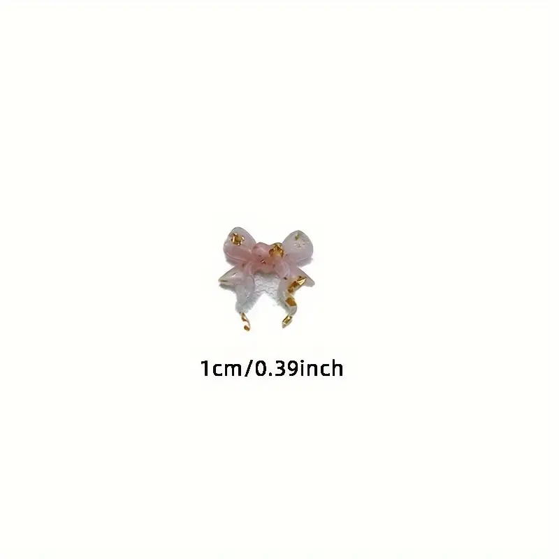 Bow Resin Nail Art Decoration 10 pcs