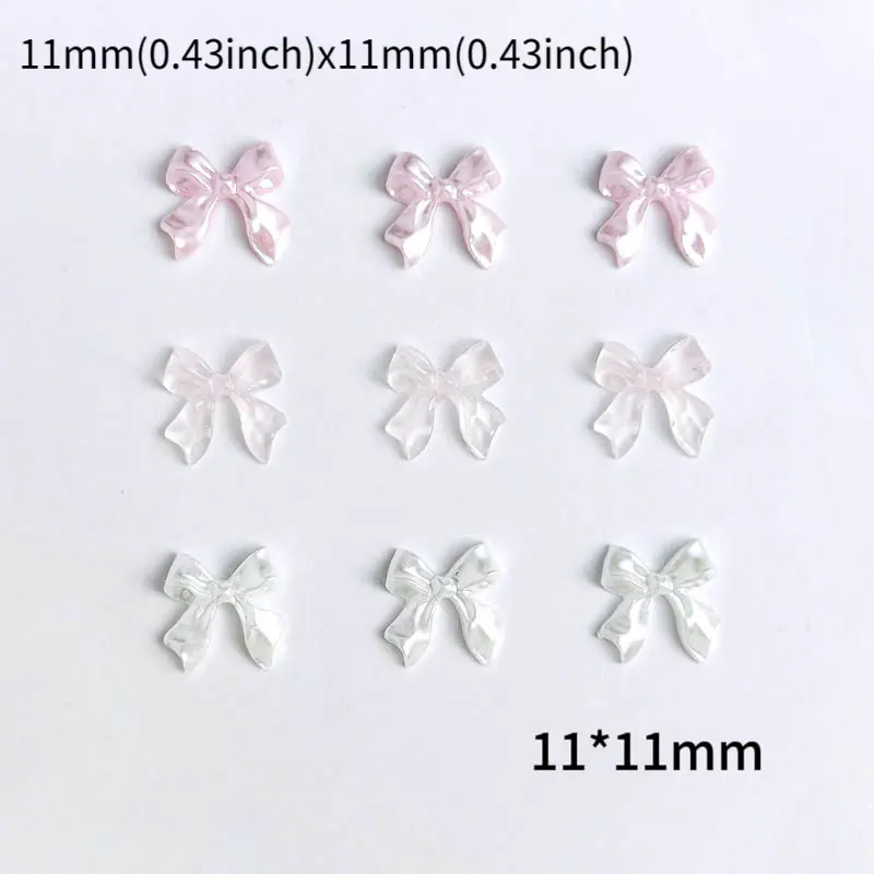 Bow Resin Nail Art Decoration 10 pcs