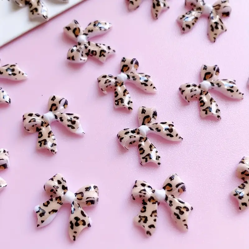 Bow Resin Nail Art Decoration 10 pcs