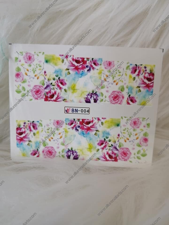 Flower Nail Decal Range BN001-12