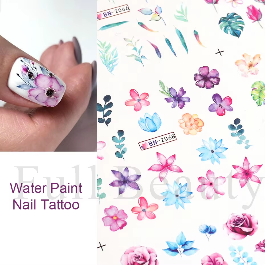 Floral Nail art decal