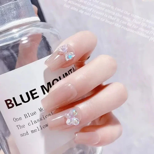 Bow Resin Nail Art Decoration 2pcs Random