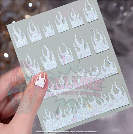 Glitter Reflective Nail Art Sticker