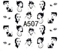 Fashion Nail Decal Range A505-516