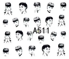 Fashion Nail Decal Range A505-516