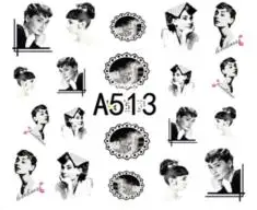 Fashion Nail Decal Range A505-516