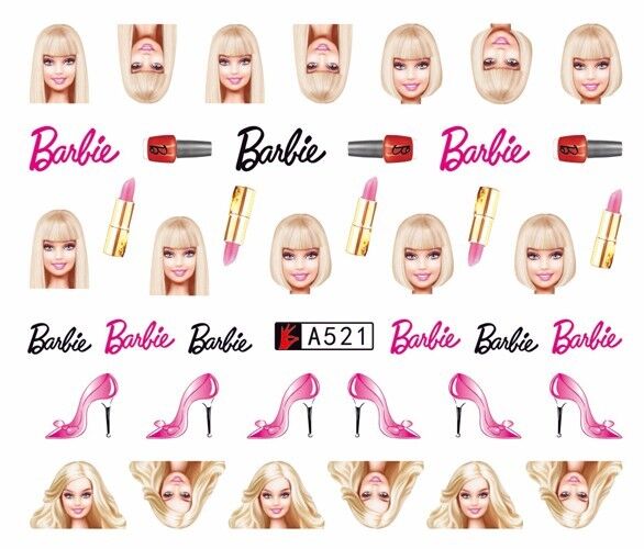 Doll Nail Decal Range A517-528