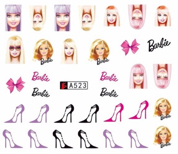 Doll Nail Decal Range A517-528