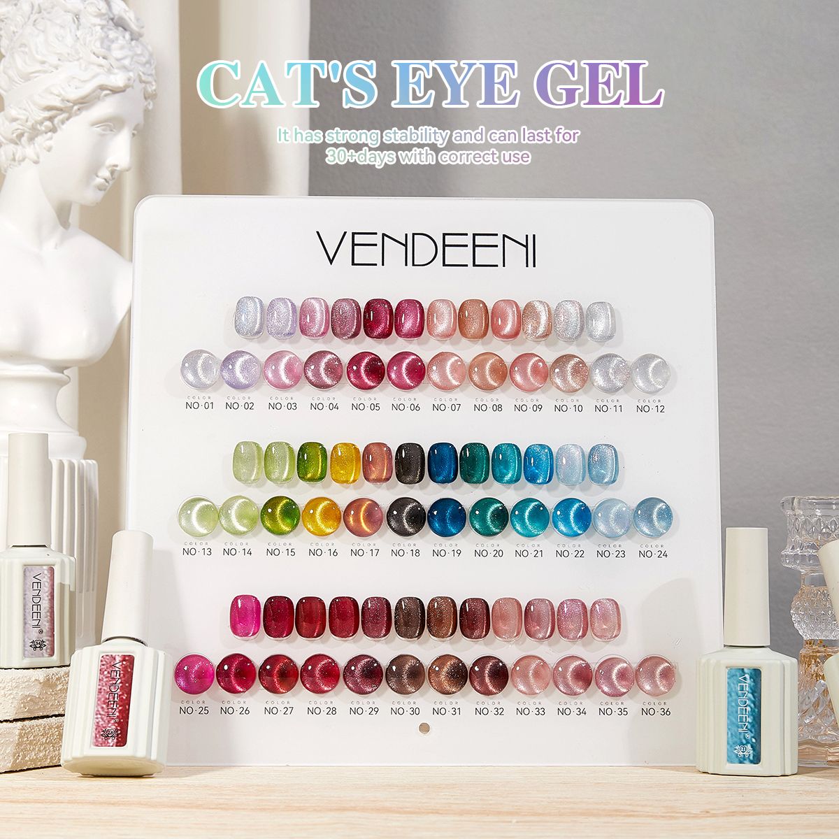 Vendeeni Cat eye gel polish  Hema free