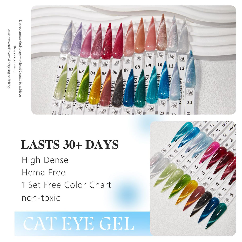 Vendeeni Cat eye gel polish  Hema free