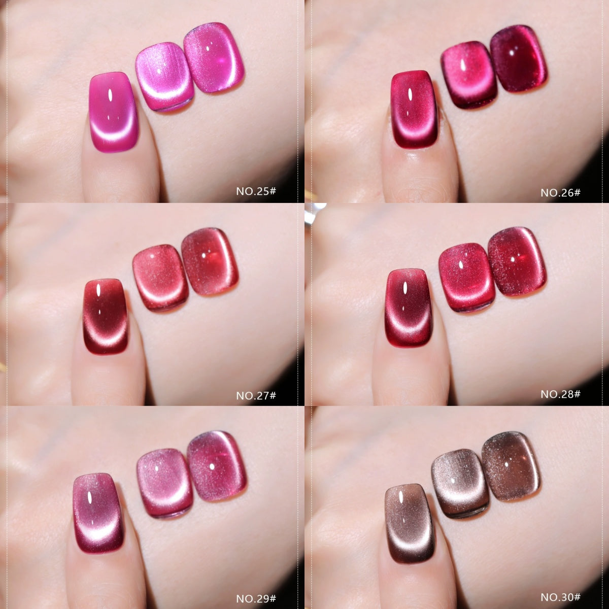 Vendeeni Cat eye gel polish  Hema free - 3x gels