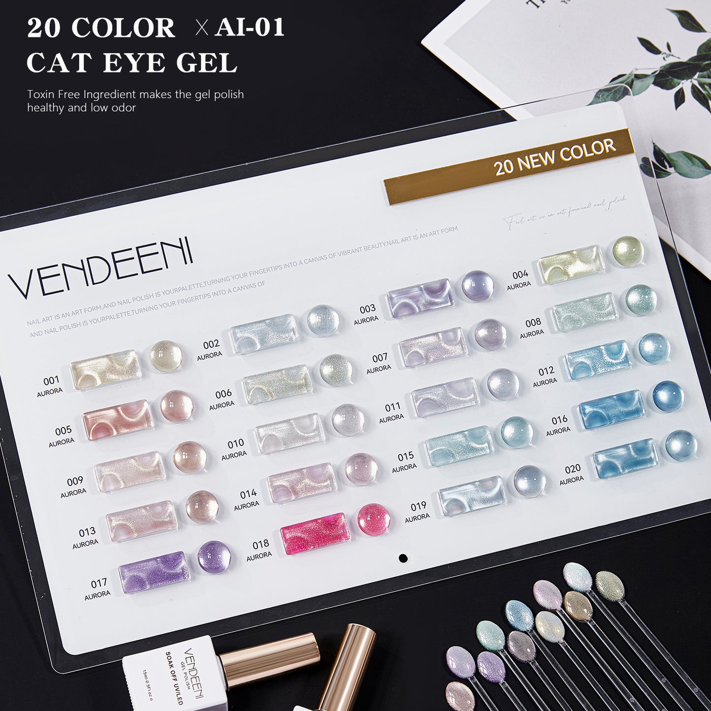 Vendeeni Cat Eye Gel Polish set 15ml