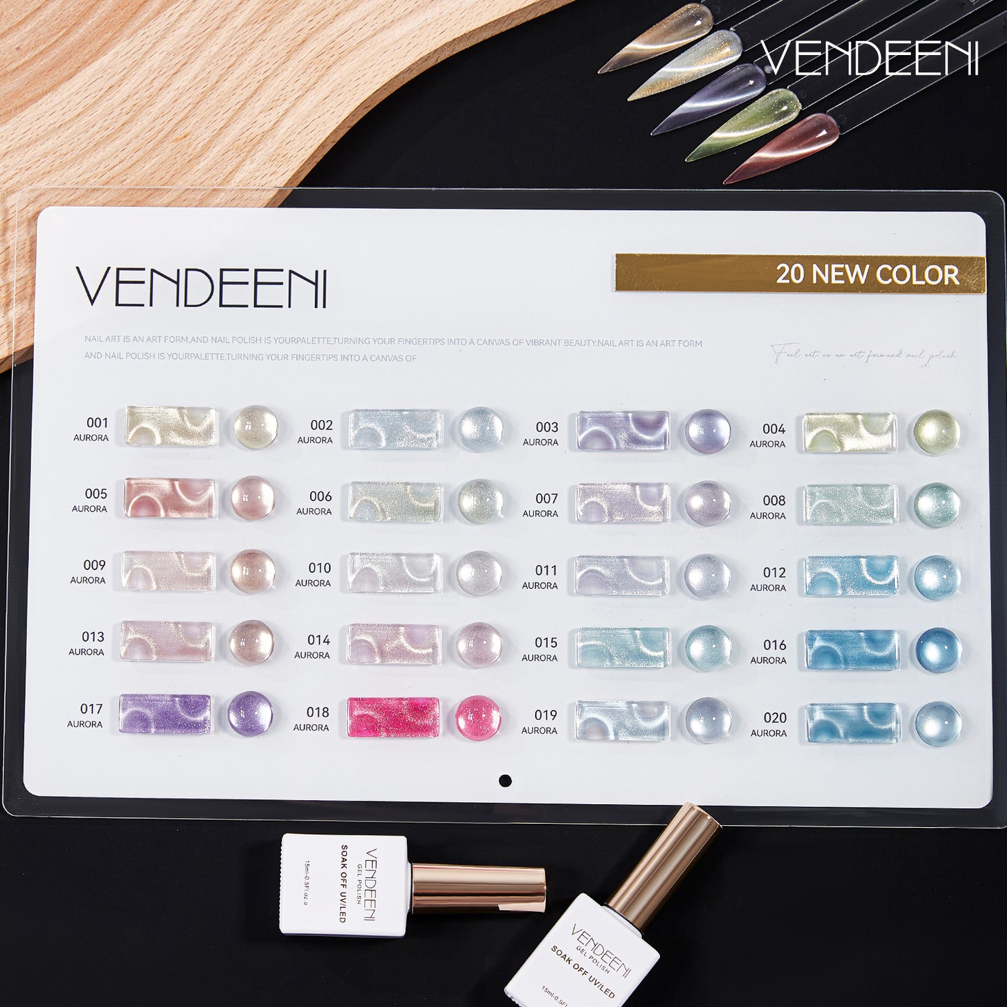 Vendeeni Cat Eye Gel Polish set 15ml