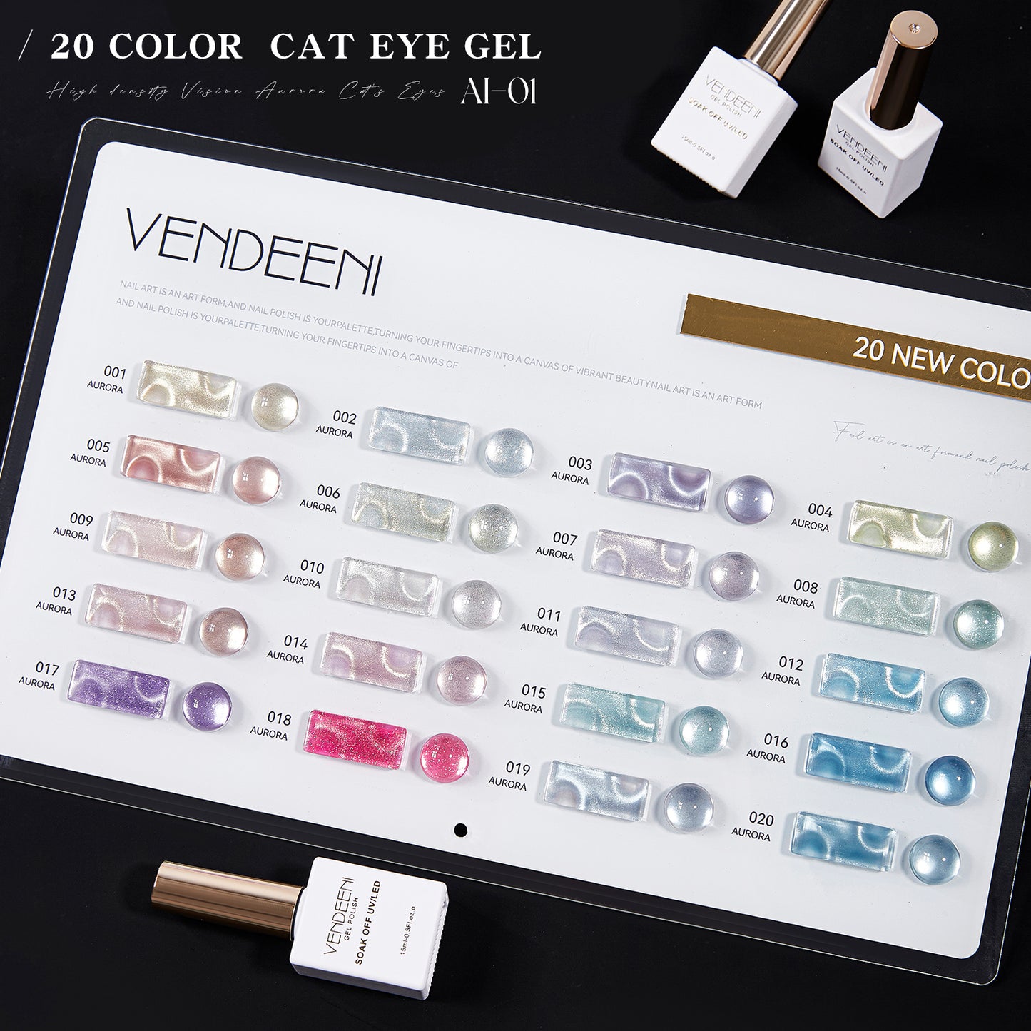Vendeeni Cat Eye Gel Polish set 15ml