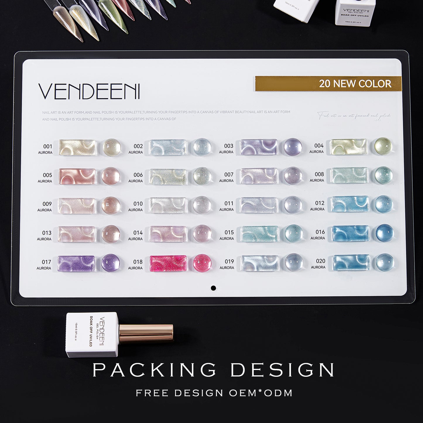 Vendeeni Cat Eye Gel Polish set 15ml
