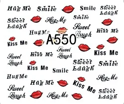 Love Valentine Nail Decal Range A541-552