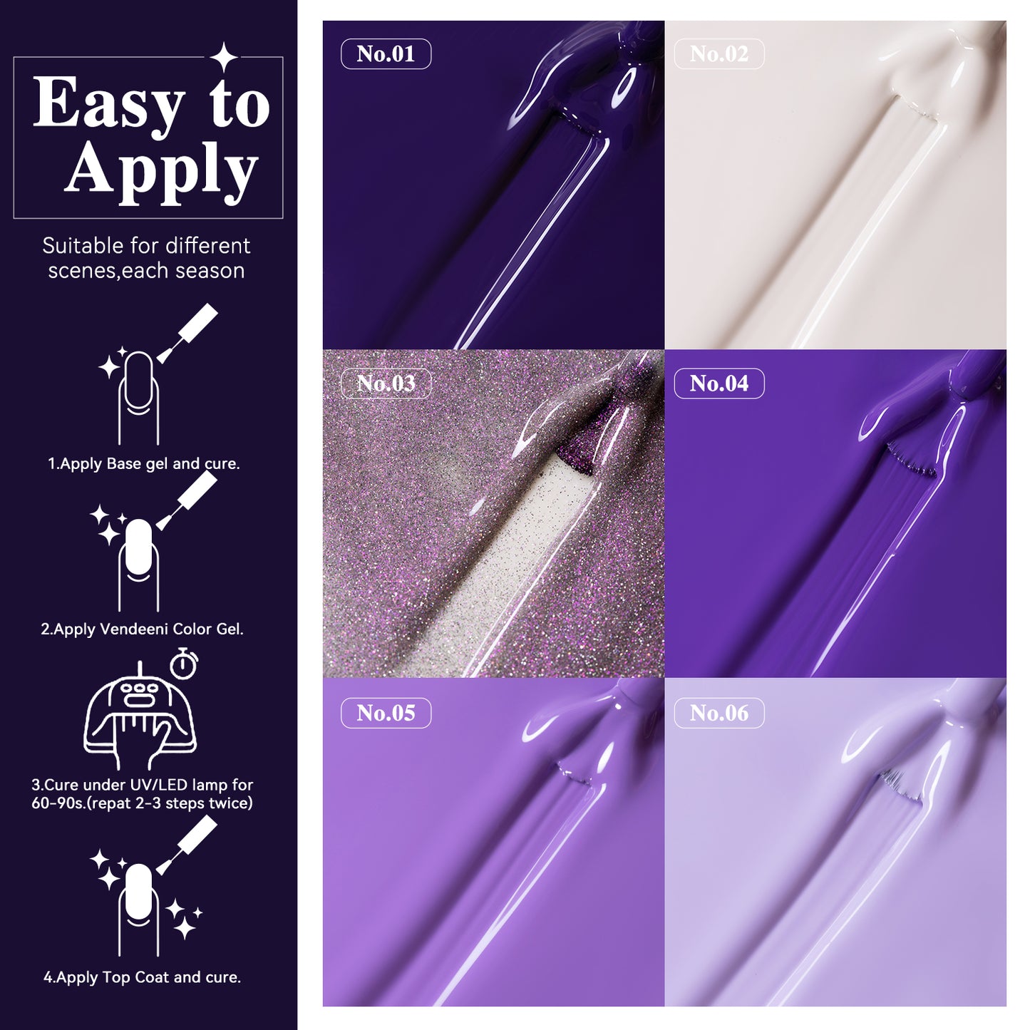 10ml Vendeeni Hema/TPO Free Gel Polish