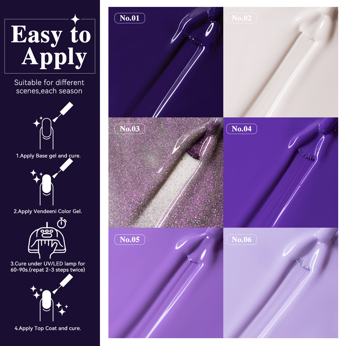 10ml Vendeeni Hema/TPO Free Gel Polish