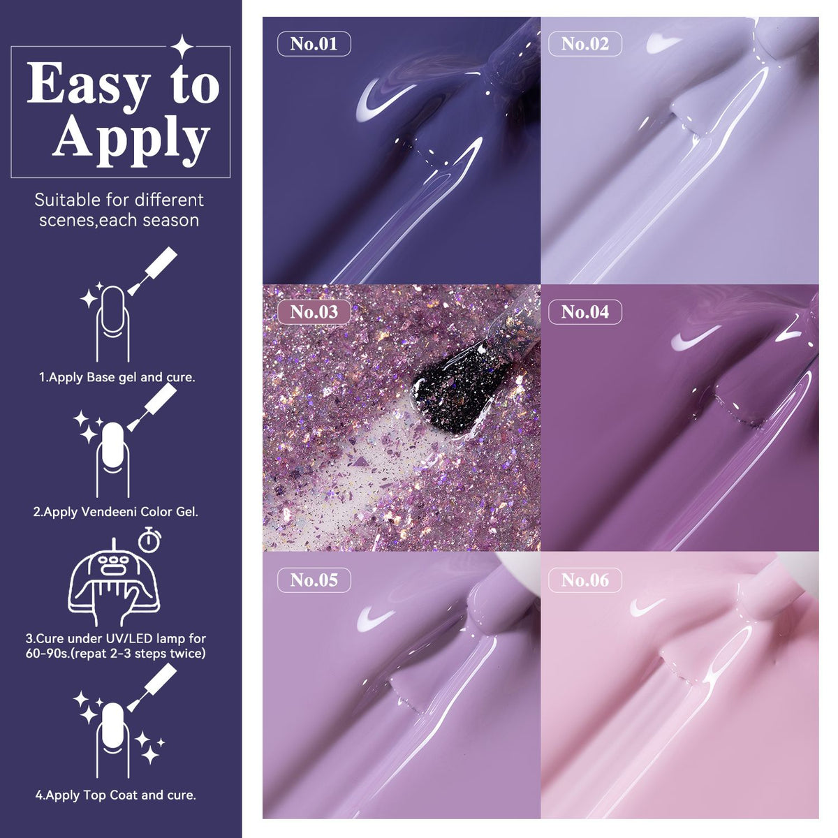 10ml Vendeeni Hema/TPO Free Gel Polish