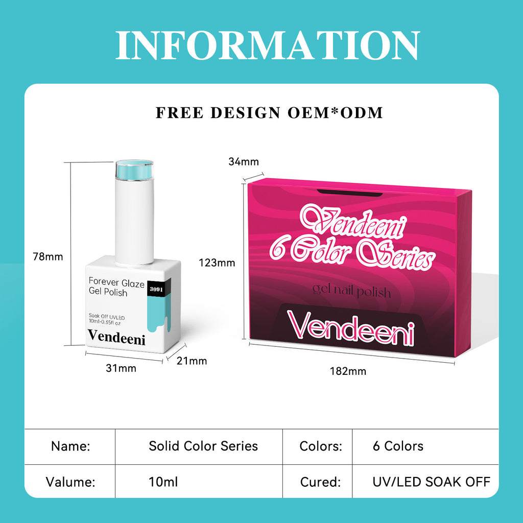10ml Vendeeni Hema/TPO Free Gel Polish