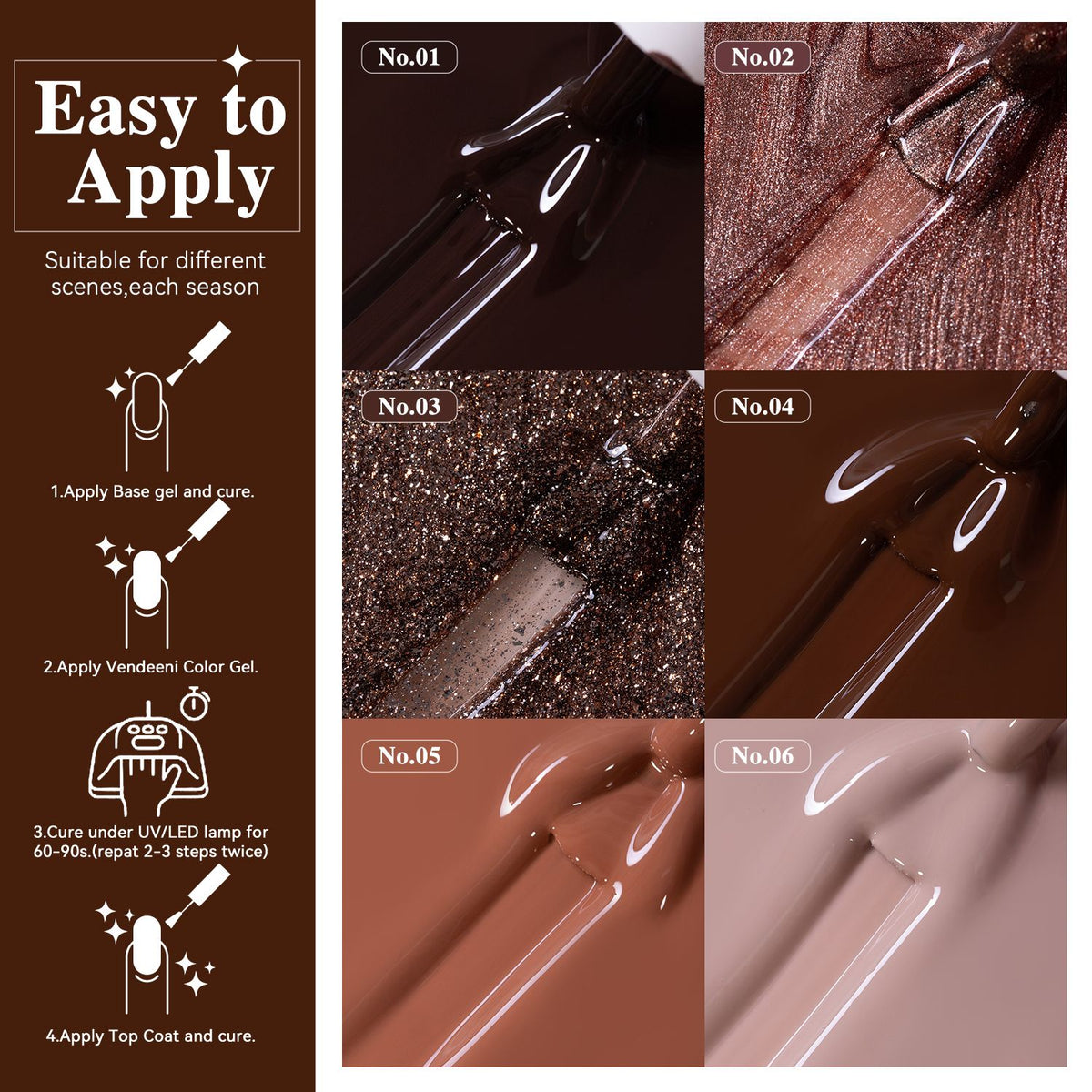 10ml Vendeeni Hema/TPO Free Gel Polish