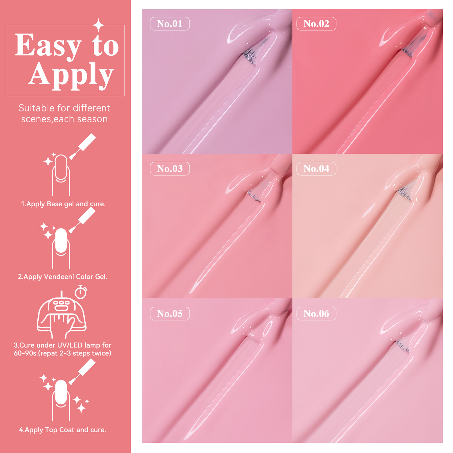 10ml Vendeeni Hema/TPO Free Gel Polish