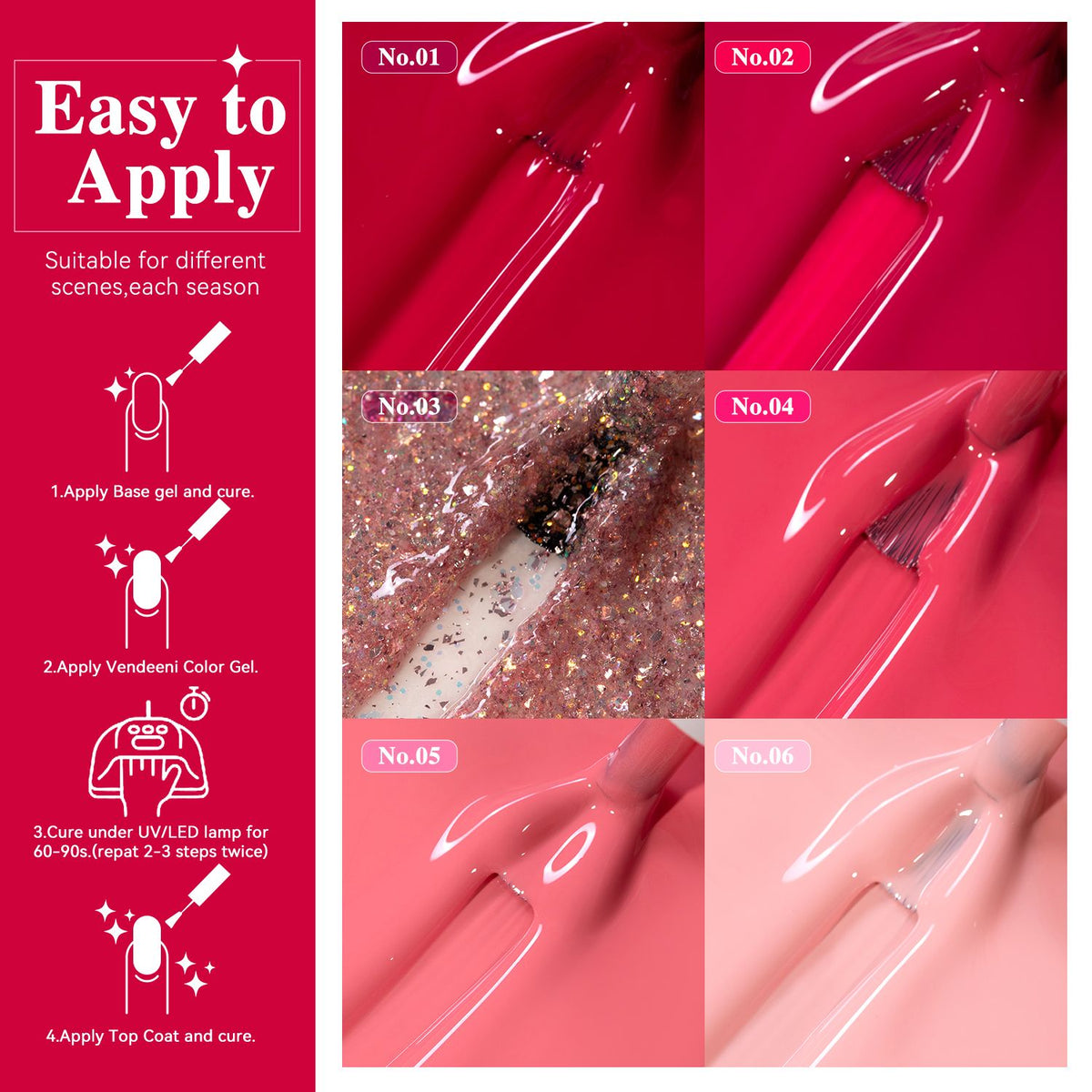 10ml Vendeeni Hema/TPO Free Gel Polish